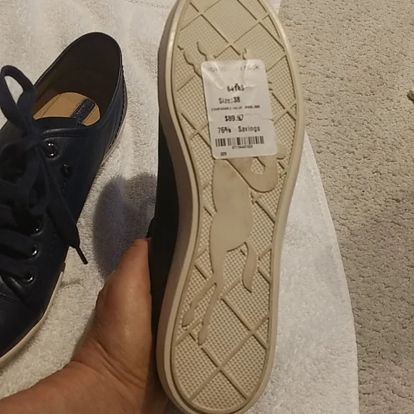 LONGCHAMP NEW BLUE SHOES Size 38 - Picture 8 of 9